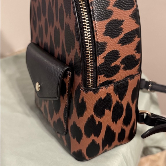 Kate Spade New York Schuyler Mini Backpack Leopard - Picture 7 of 10